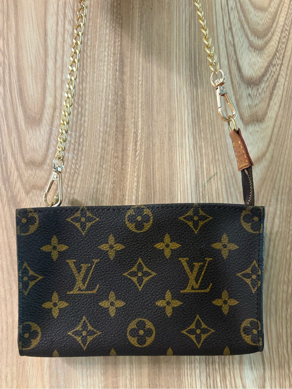 Authentic LOUIS VUITTON Monogram Bucket PM Accessory Pouch